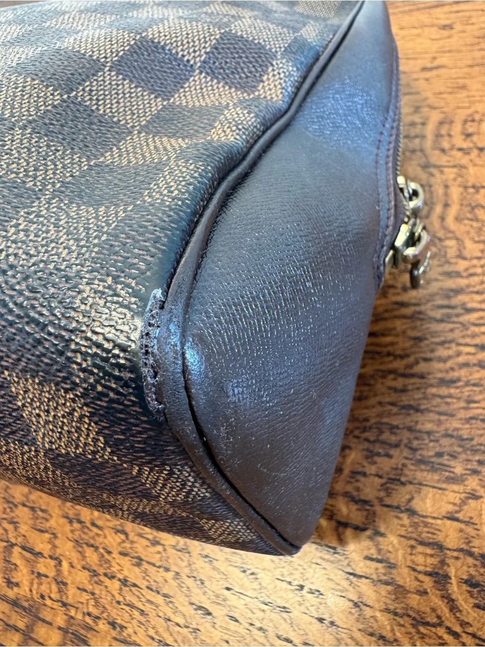 Louis Vuitton Vintage Damier Ebena Brera Top Handle Satchel with COA